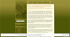 Desktop Screenshot of endtheecho.wordpress.com