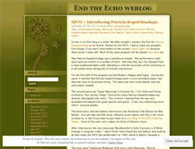 Tablet Screenshot of endtheecho.wordpress.com
