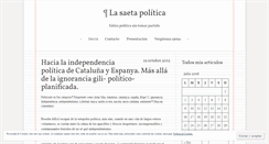 Desktop Screenshot of lasaetapolitica.wordpress.com