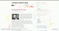 Desktop Screenshot of hlobeck.wordpress.com