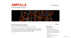 Desktop Screenshot of ampulla.wordpress.com