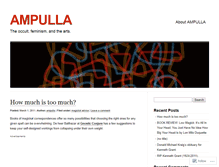 Tablet Screenshot of ampulla.wordpress.com