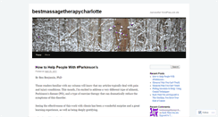Desktop Screenshot of bestmassagetherapycharlotte.wordpress.com