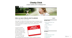 Desktop Screenshot of cheekychick.wordpress.com