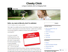 Tablet Screenshot of cheekychick.wordpress.com