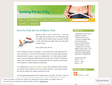 Tablet Screenshot of gettingfitfor50.wordpress.com