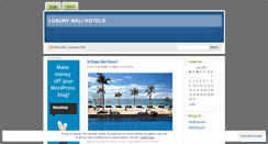 Desktop Screenshot of luxurybalihotels.wordpress.com