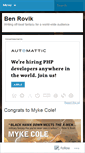 Mobile Screenshot of benrovik.wordpress.com