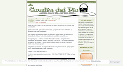 Desktop Screenshot of lacanciondeldia.wordpress.com