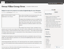 Tablet Screenshot of oceanvillasnews.wordpress.com