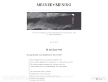 Tablet Screenshot of meeneemmening.wordpress.com