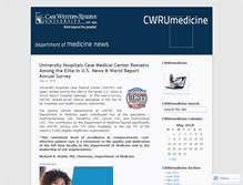 Tablet Screenshot of cwrumedicine.wordpress.com