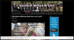 Desktop Screenshot of escolademusicadeturo.wordpress.com