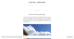 Desktop Screenshot of louisagiffard.wordpress.com