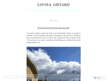 Tablet Screenshot of louisagiffard.wordpress.com