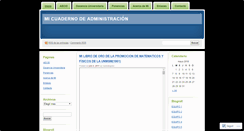 Desktop Screenshot of cuadernosdeadministracion.wordpress.com