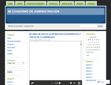 Tablet Screenshot of cuadernosdeadministracion.wordpress.com