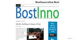 Desktop Screenshot of bostinnovation.wordpress.com
