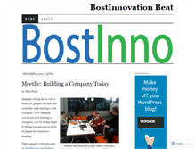 Tablet Screenshot of bostinnovation.wordpress.com
