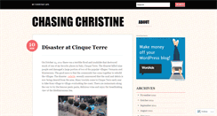 Desktop Screenshot of chasingchristine.wordpress.com