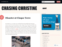 Tablet Screenshot of chasingchristine.wordpress.com