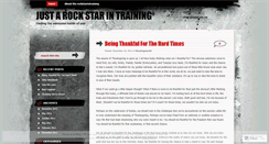 Desktop Screenshot of justarockstarintraining.wordpress.com