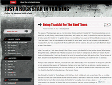 Tablet Screenshot of justarockstarintraining.wordpress.com