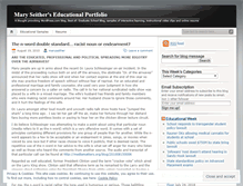 Tablet Screenshot of maryseither.wordpress.com