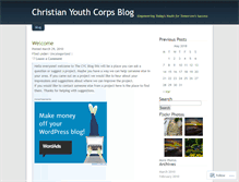 Tablet Screenshot of christianyouthcorps.wordpress.com