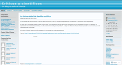 Desktop Screenshot of criticosycientificos.wordpress.com