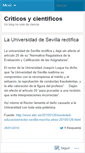 Mobile Screenshot of criticosycientificos.wordpress.com