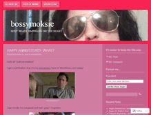 Tablet Screenshot of bossymoksie.wordpress.com