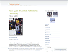 Tablet Screenshot of dogmushing.wordpress.com