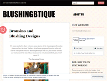 Tablet Screenshot of blushingbtique.wordpress.com