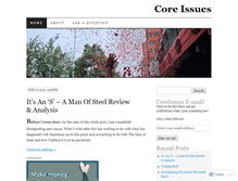 Tablet Screenshot of coreissues.wordpress.com