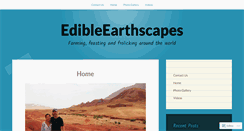 Desktop Screenshot of edibleearthscape.wordpress.com