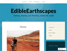 Tablet Screenshot of edibleearthscape.wordpress.com