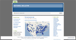 Desktop Screenshot of nationalbulletin.wordpress.com