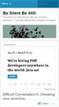 Mobile Screenshot of besilentbestill.wordpress.com