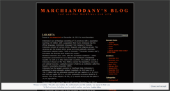 Desktop Screenshot of marchianodany.wordpress.com