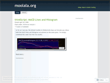 Tablet Screenshot of moolaladotorg.wordpress.com