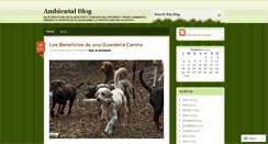 Desktop Screenshot of ambientalblog2010.wordpress.com