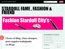 Tablet Screenshot of fashionstardollcity.wordpress.com