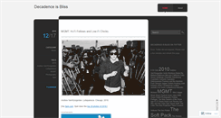 Desktop Screenshot of decadenceisbliss.wordpress.com