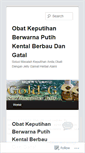 Mobile Screenshot of obatkeputihanberwarnaputihkentaldanbau.wordpress.com