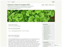 Tablet Screenshot of greenestreeandgarden.wordpress.com