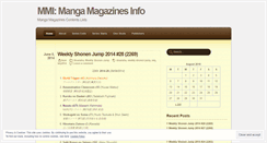 Desktop Screenshot of mangamags.wordpress.com