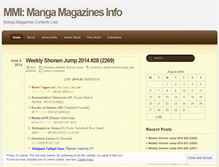 Tablet Screenshot of mangamags.wordpress.com