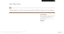 Desktop Screenshot of eatthecow.wordpress.com