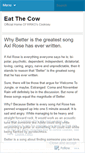 Mobile Screenshot of eatthecow.wordpress.com